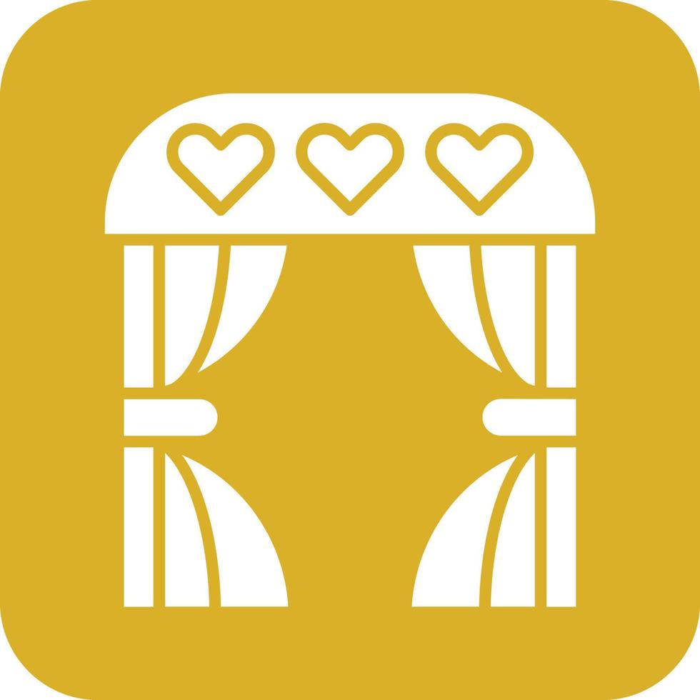 diseño de icono de vector de arco de boda