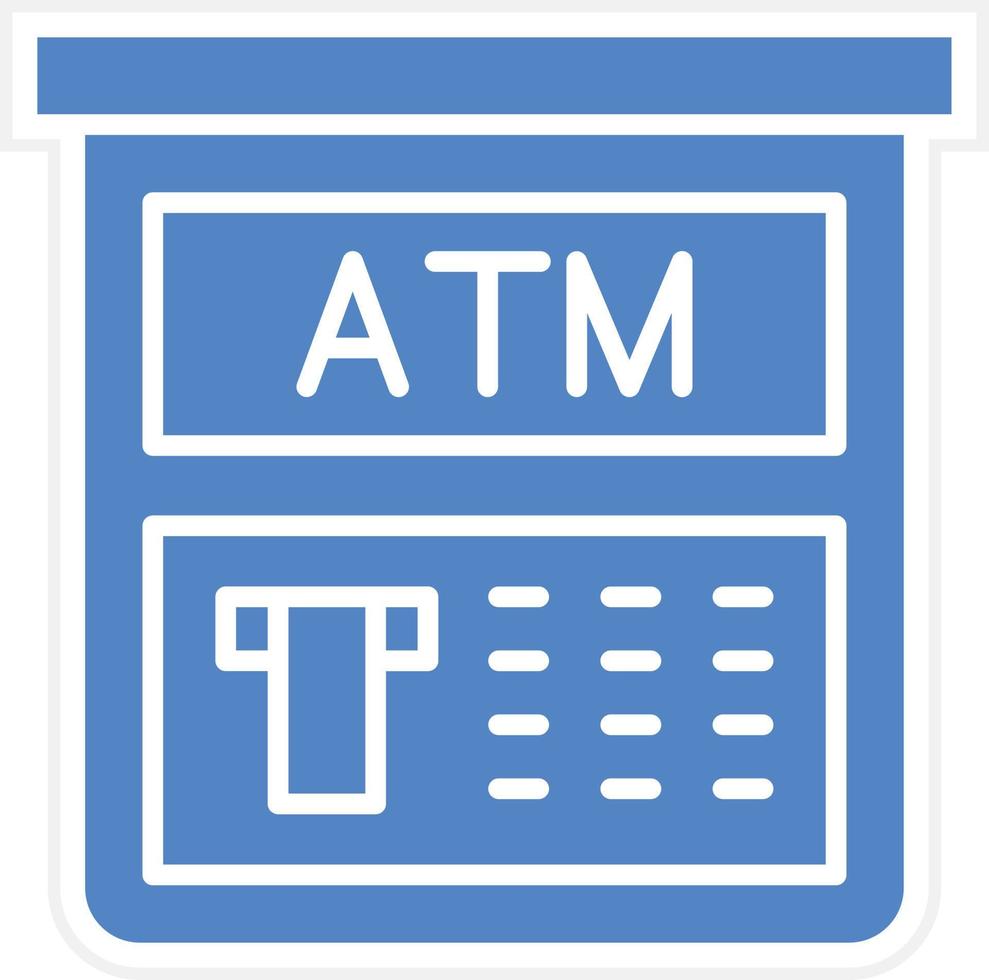 Atm Machine Vector Icon Design