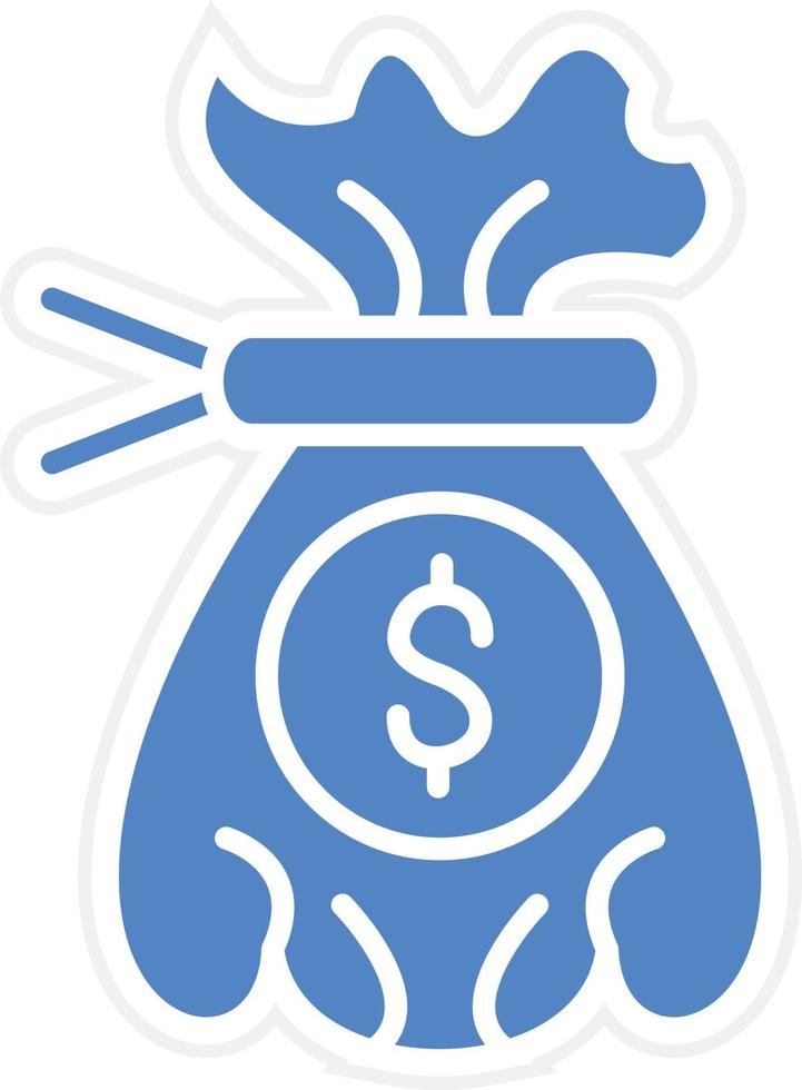 Money Bag Icon Vetor Style vector