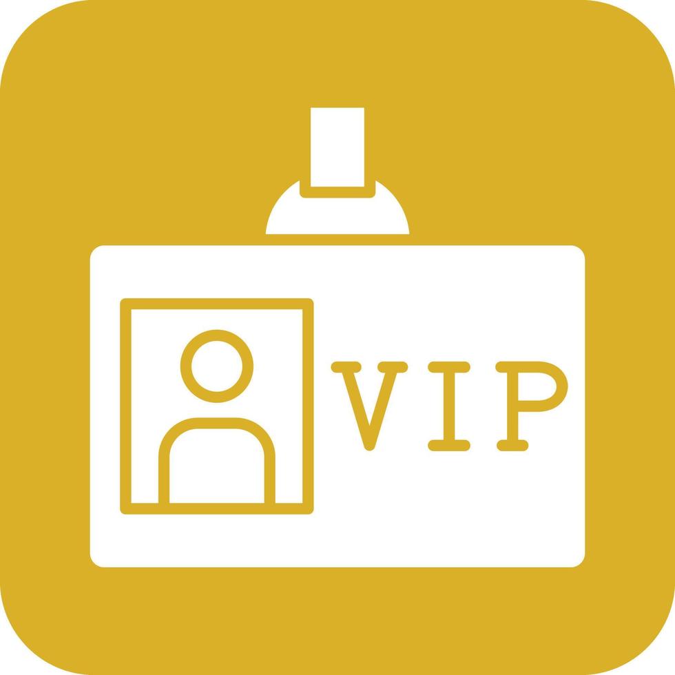 VIP Pass Vector Icon Design