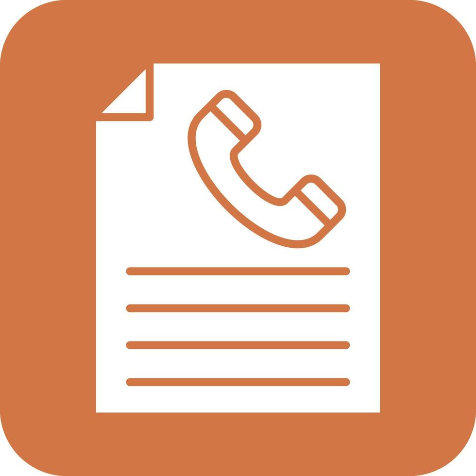 Contact Form Vector Icon Design