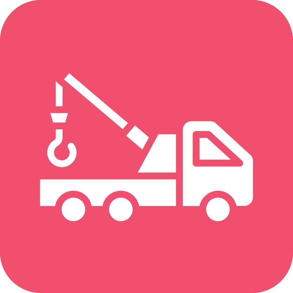 Tow Truck Vector Icon Design