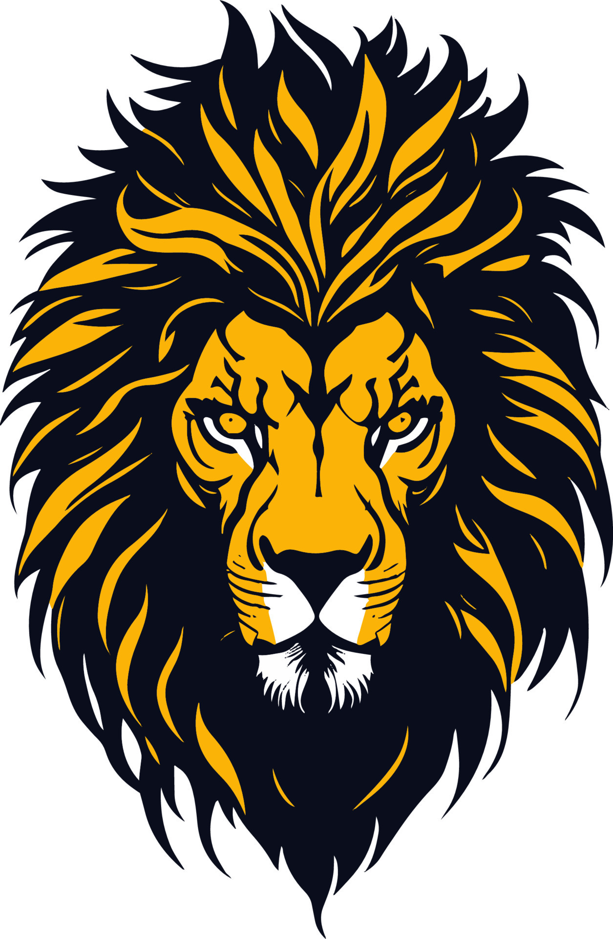 yellow lion head vector graphic illustration 22883724 Vector Art at
