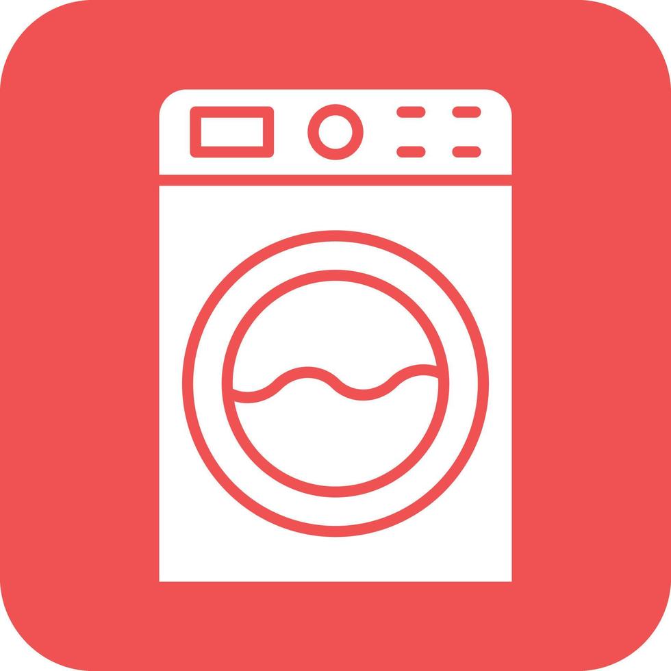 Washing Machine Vector Icon Design