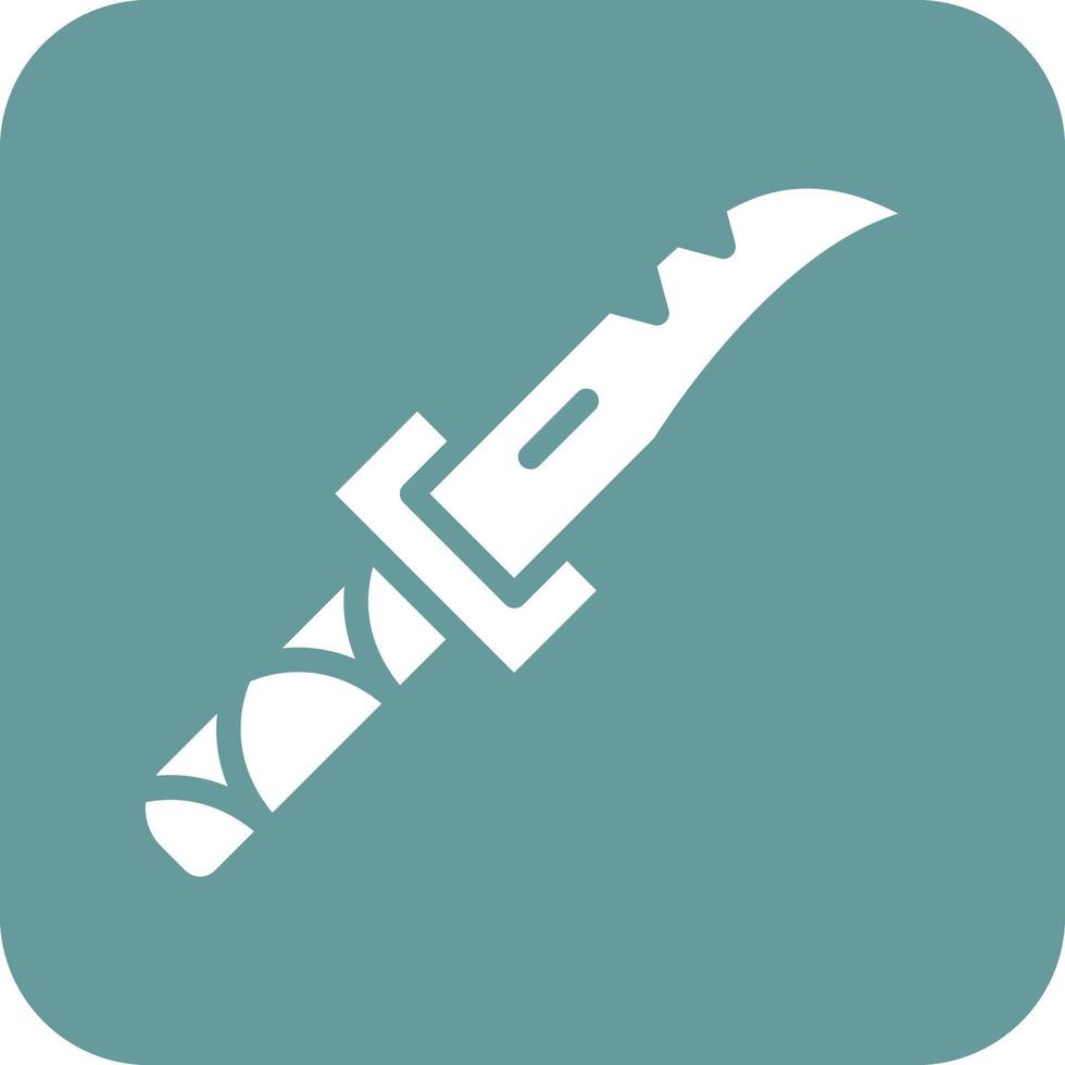 salvaje cuchillo icono vetor estilo vector