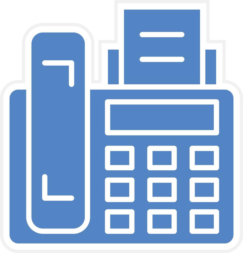 Fax Machine Vector Icon Design