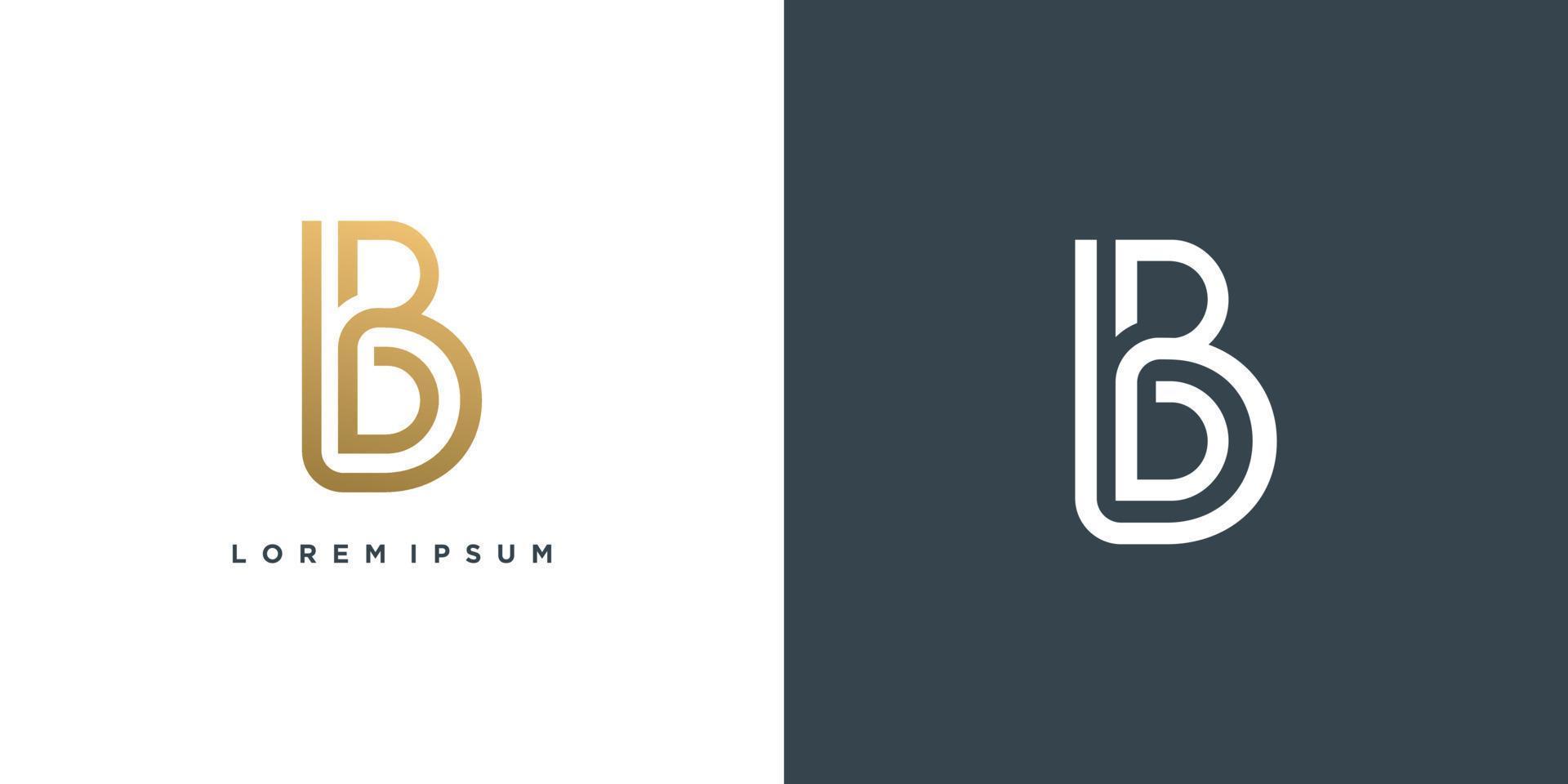 Letter B logo design concept vector with creative idea