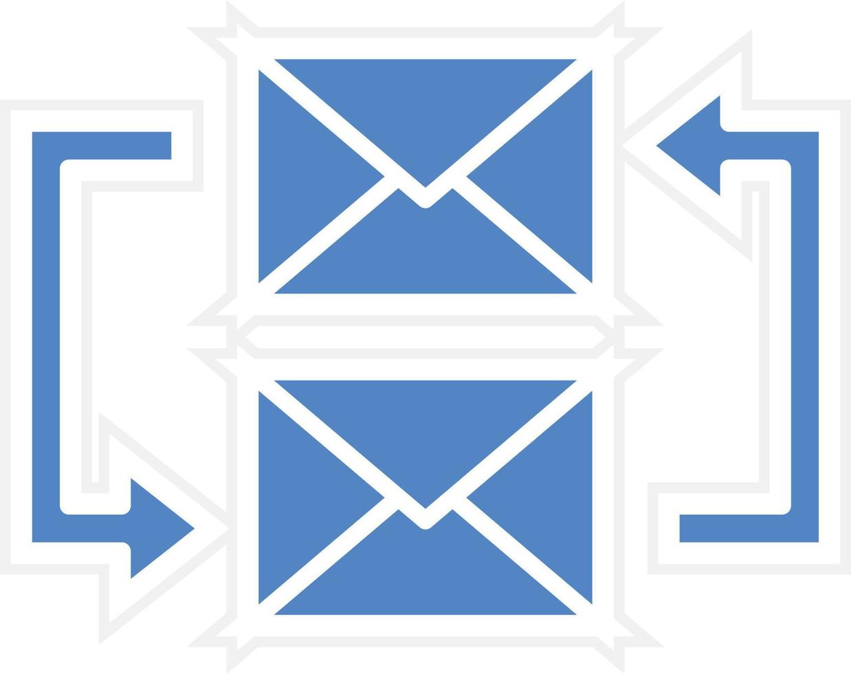 Exchange Mails Vector Icon Design