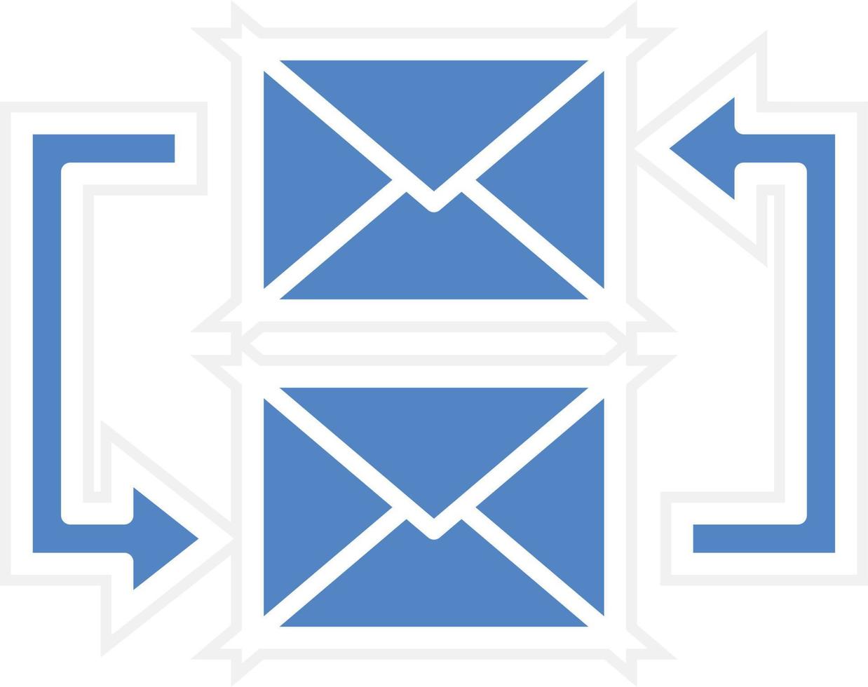 Exchange Mails Vector Icon Design