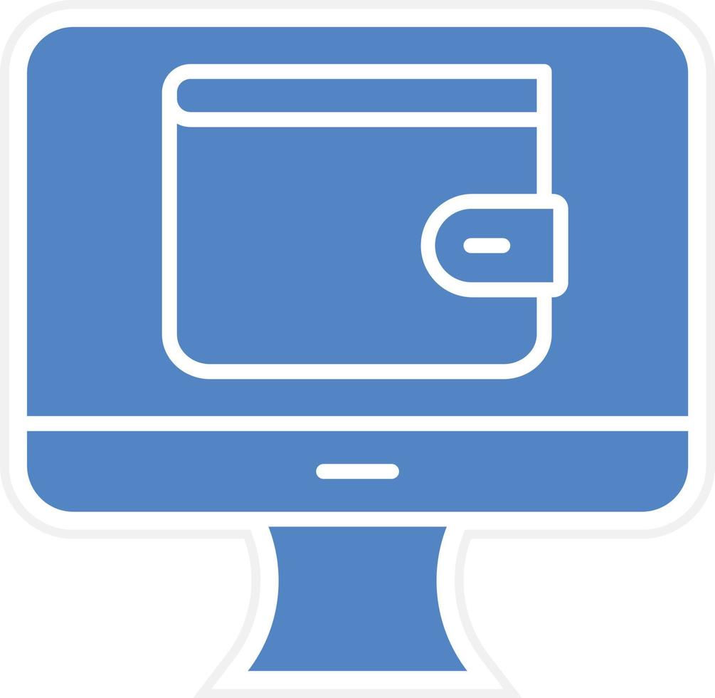 Online Wallet Vector Icon Design