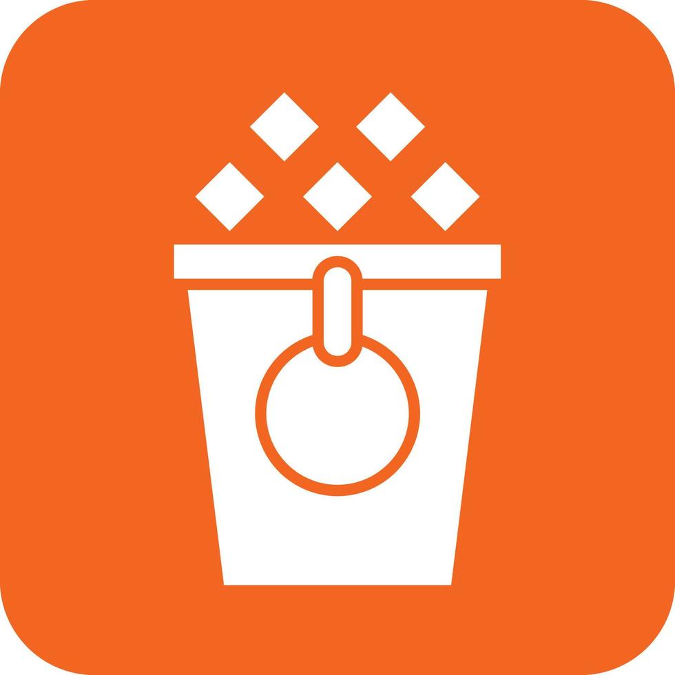 Ice Bucket Icon Vetor Style vector