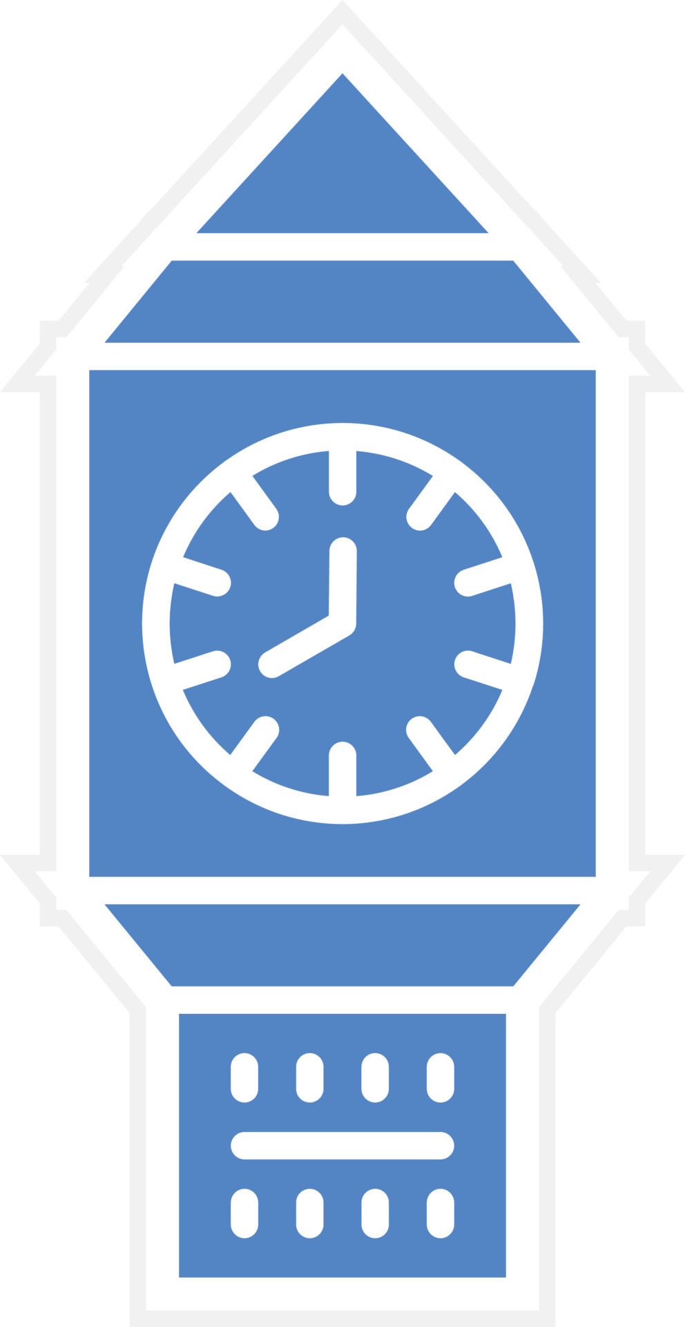 Clock Tower Vector Icon Design 22884063 Vector Art at Vecteezy