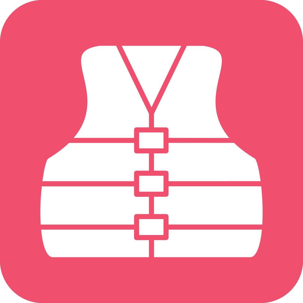 Life Jacket Vector Icon Design
