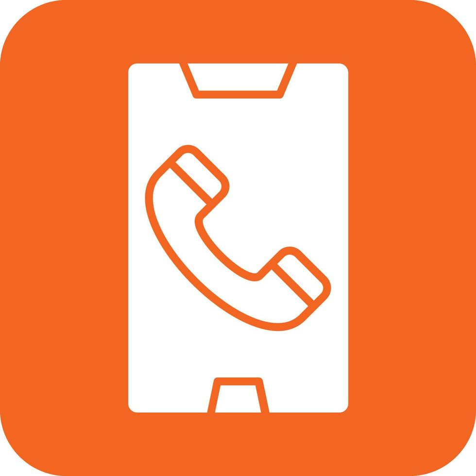 Mobile Call Vector Icon Design