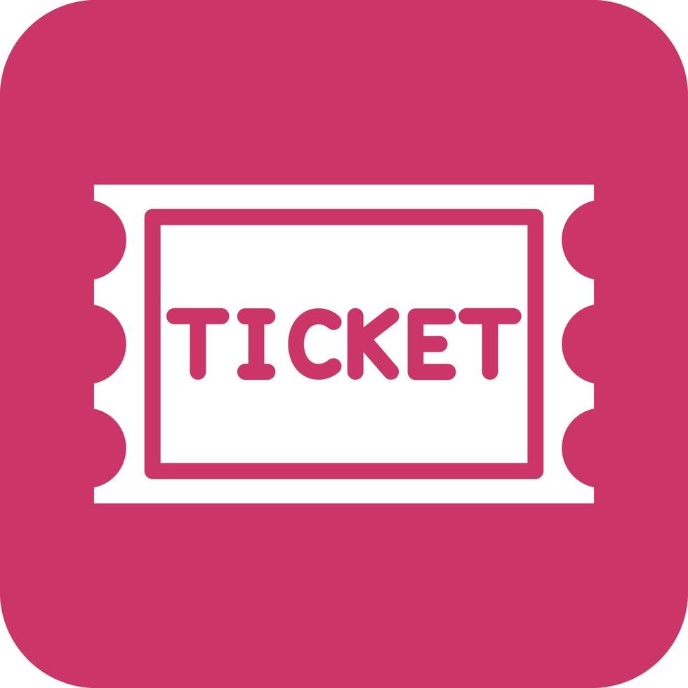 Ticket Vector Icon Design