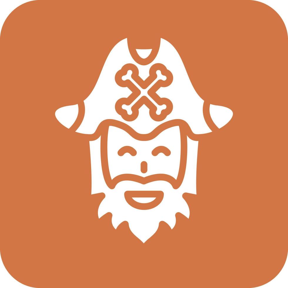 Pirate Beard Vector Icon Design