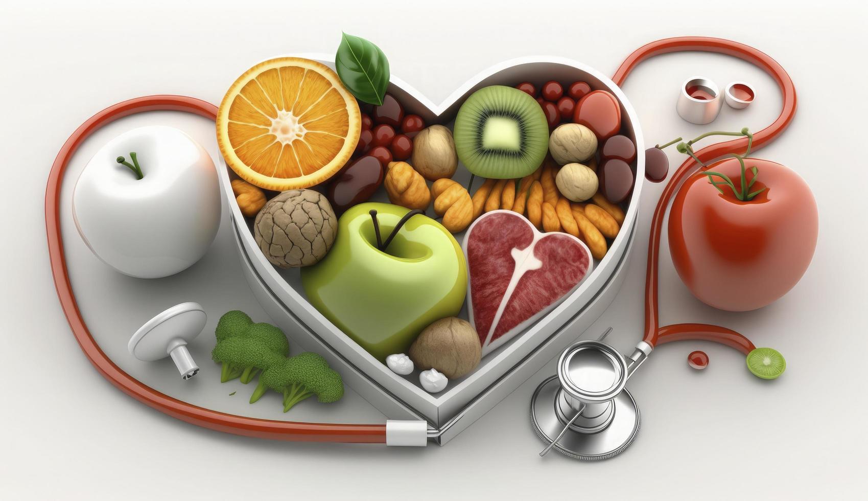 World Health Day is a global health awareness day celebrated every year on 7th April. World Health Day, World Health Organization, Healthcare And Medicine, Healthy Lifestyle, Heart Shape, Generate Ai photo