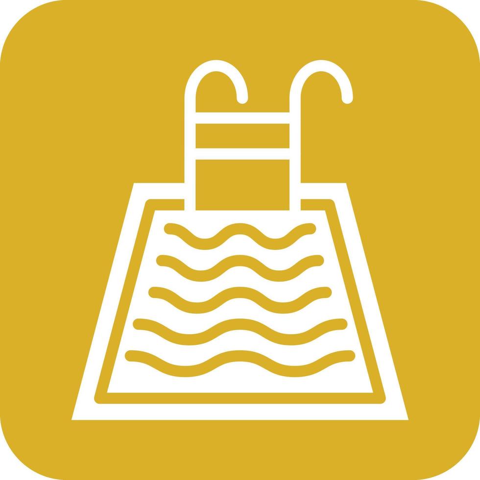 Swimming Pool Vector Icon Design