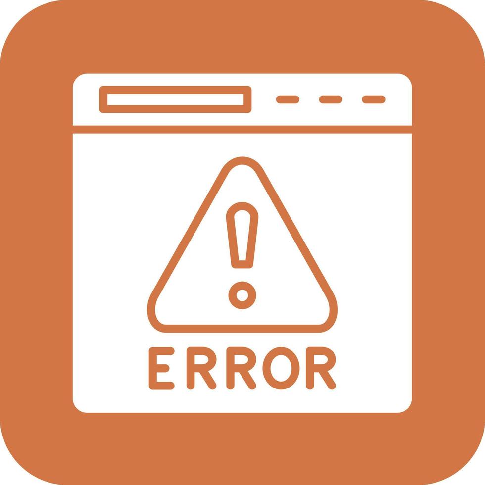 Error Icon Vetor Style vector