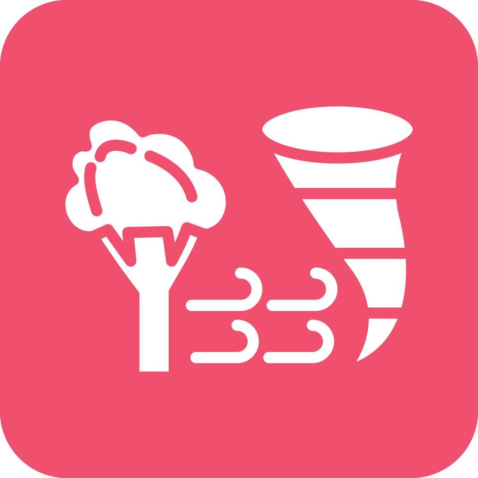 Wind Disaster Icon Vetor Style vector