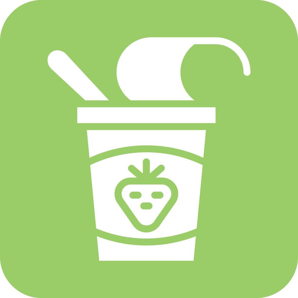 Yogurt Vector Icon Design