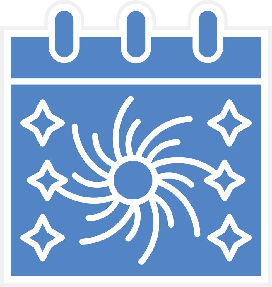 New Year Calendar Vector Icon Design