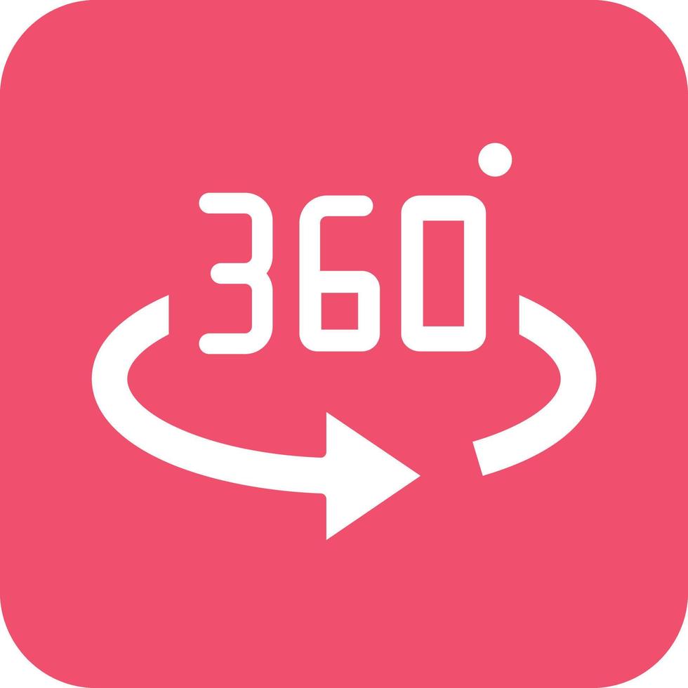 360 Degrees Vector Icon Design