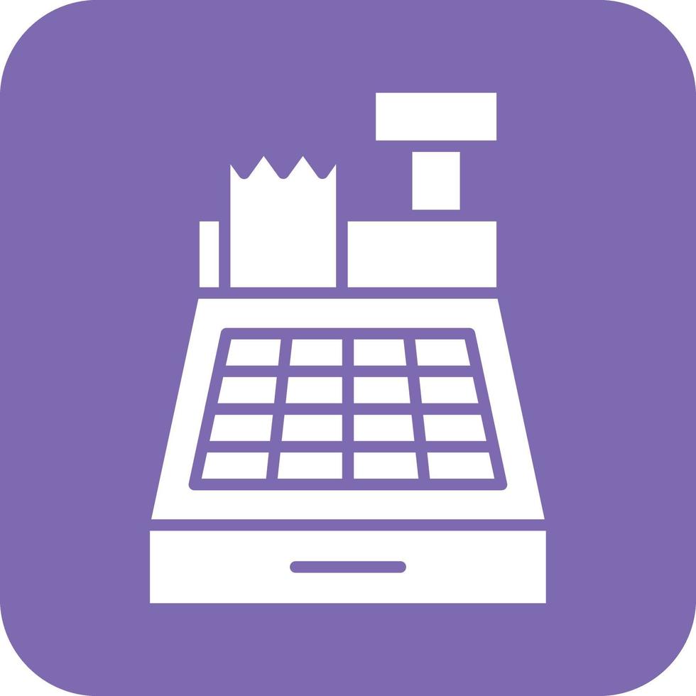 Cashier Machine Vector Icon Design