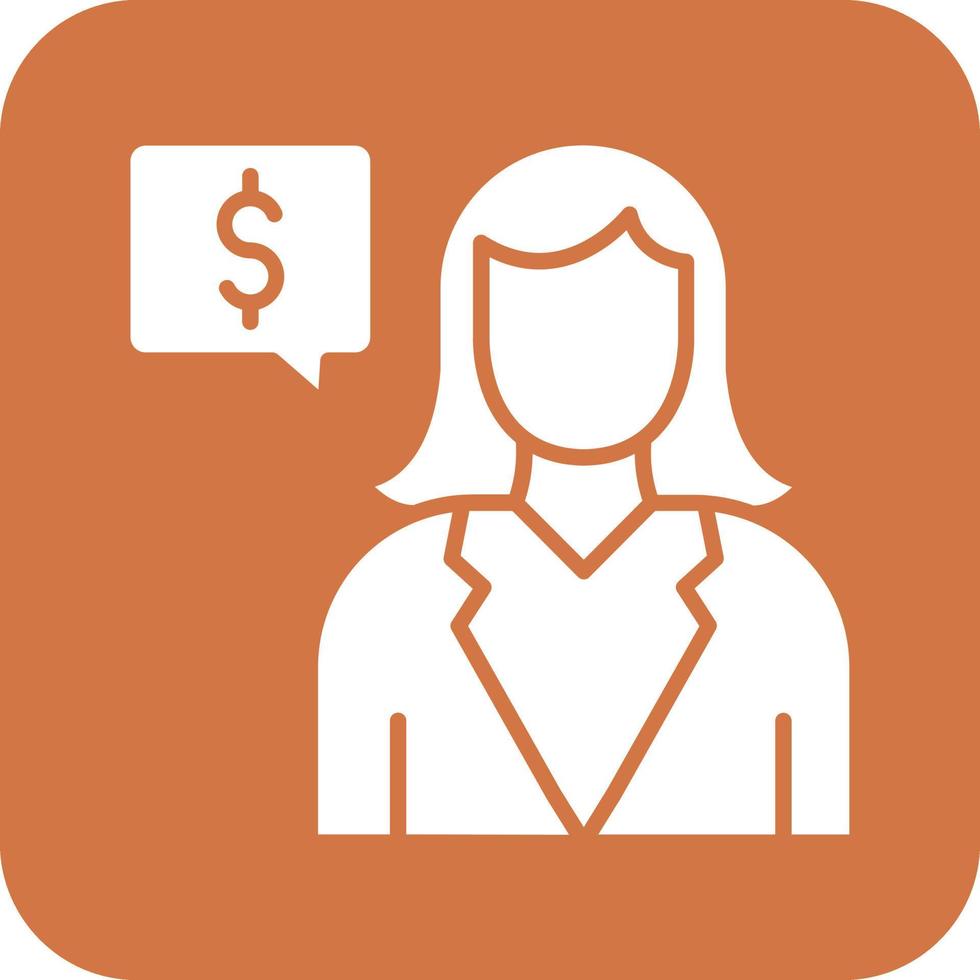 Female Advisor Vector Icon Design