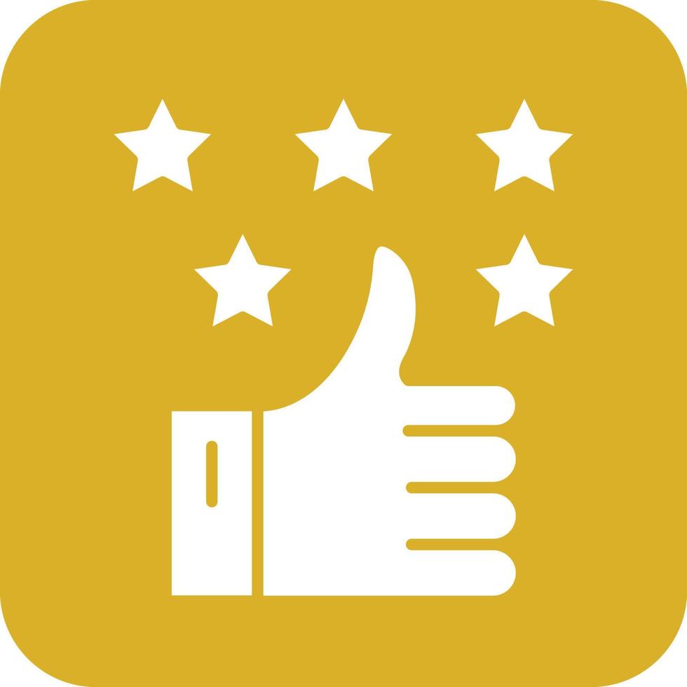 Positive Review Vector Icon Design