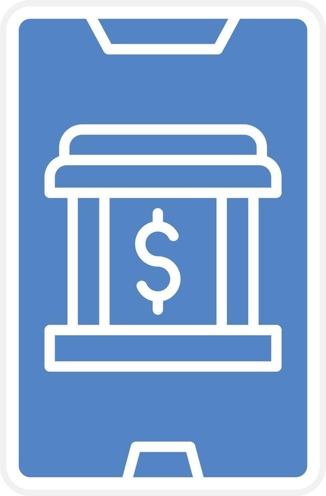 Mobile Banking Vector Icon Design