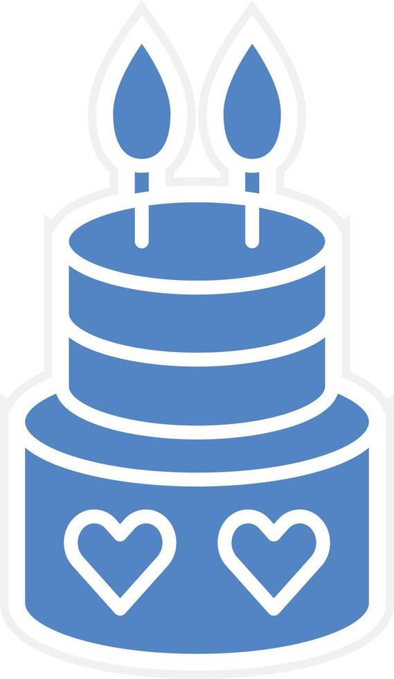 Cake Icon Vetor Style vector