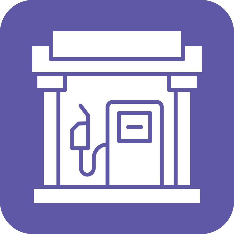 Petrol Station Vector Icon Design