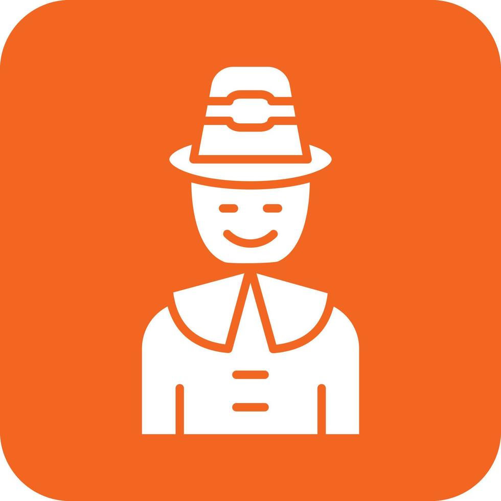 Pilgrim Vector Icon Design