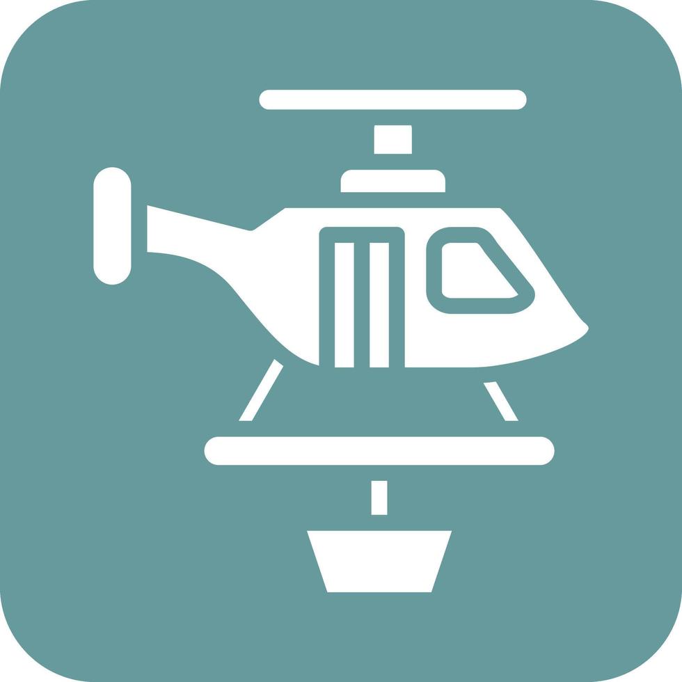 Firefighter Helicopter Icon Vetor Style vector