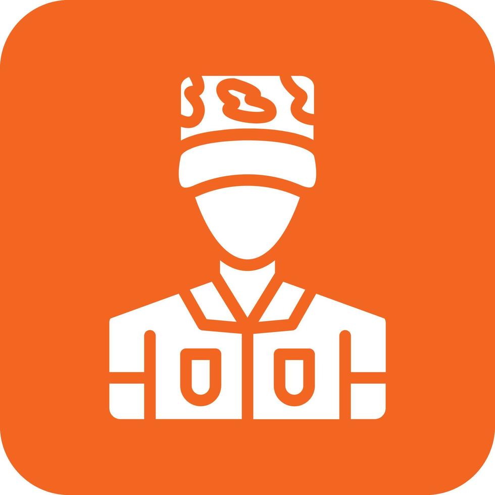 Army Captain Icon Vetor Style vector