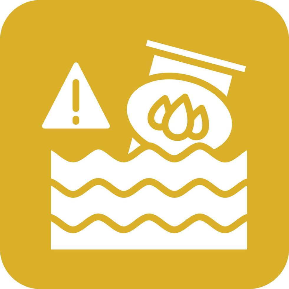 Oil Pollution Icon Vetor Style vector