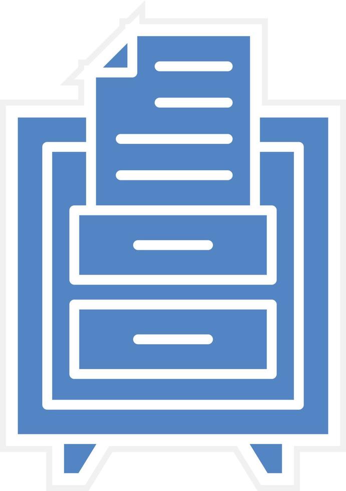 File Drawer Vector Icon Design