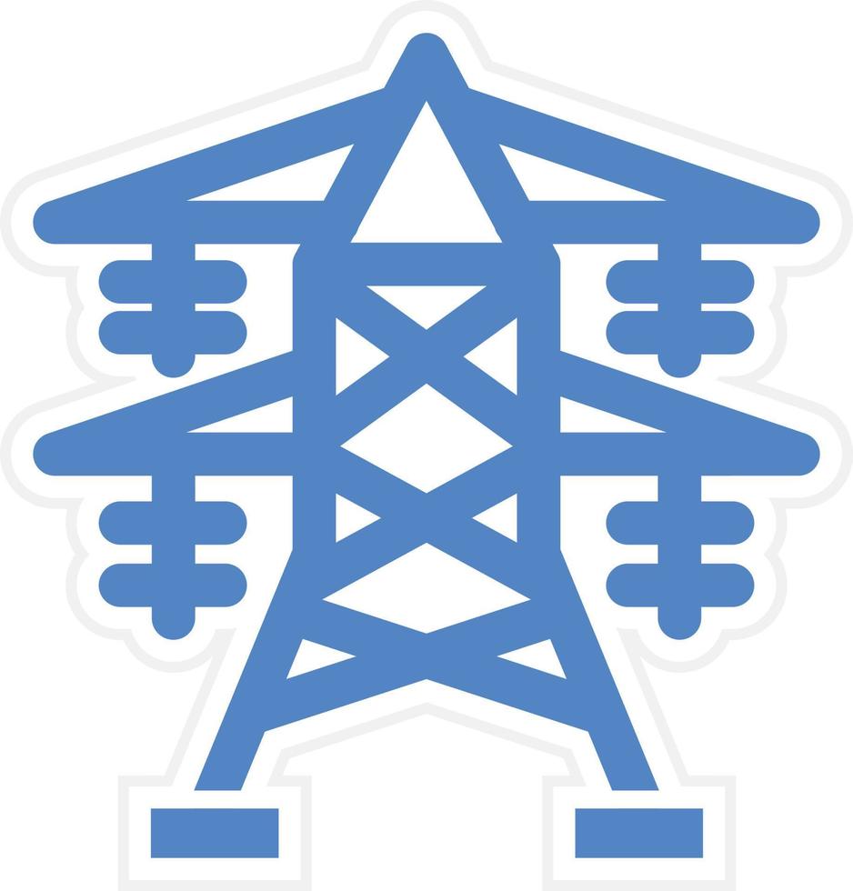 diseño de icono de vector de torre eléctrica