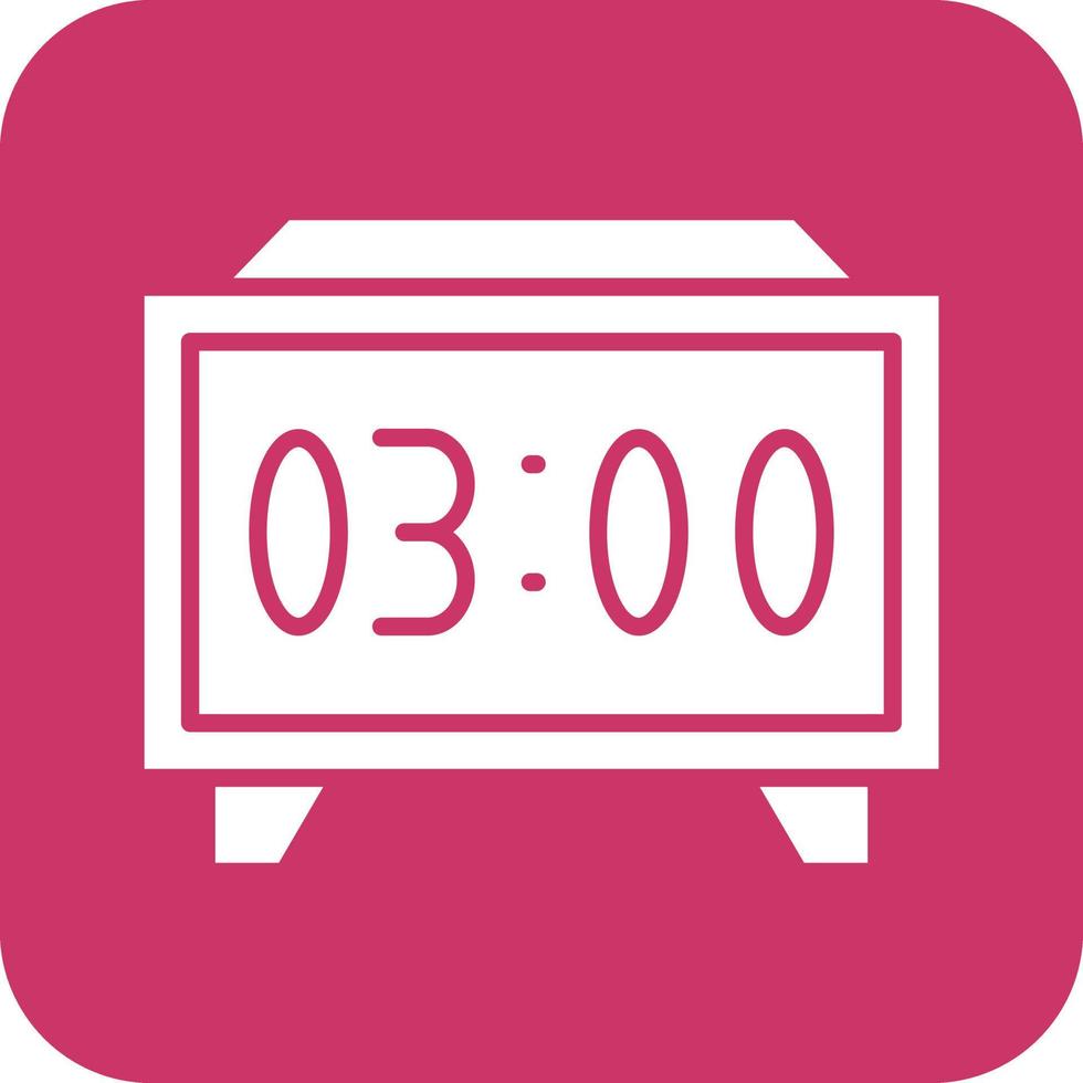 Digital Clock Vector Icon Design