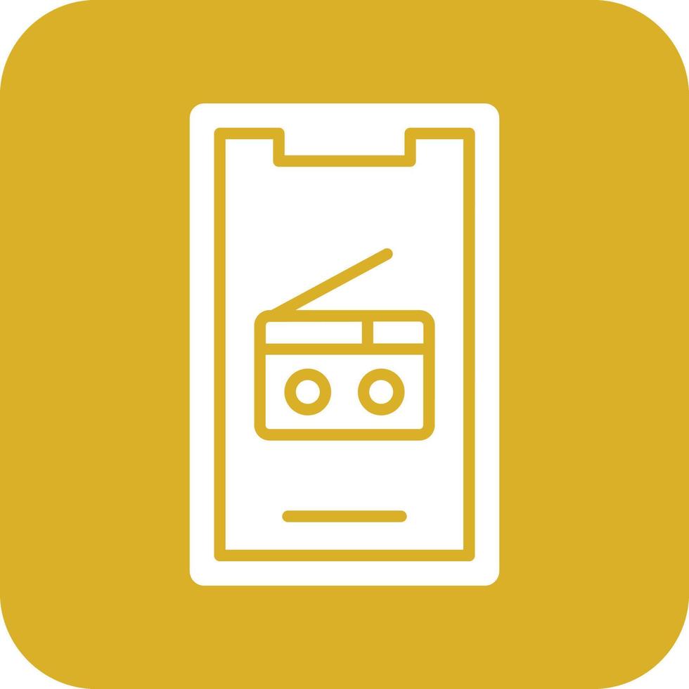 Mobile Radio Vector Icon Design