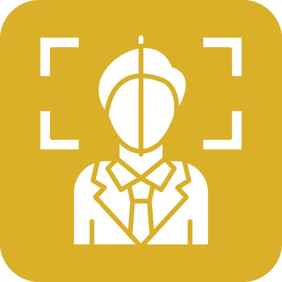 Face Scan Vector Icon Design