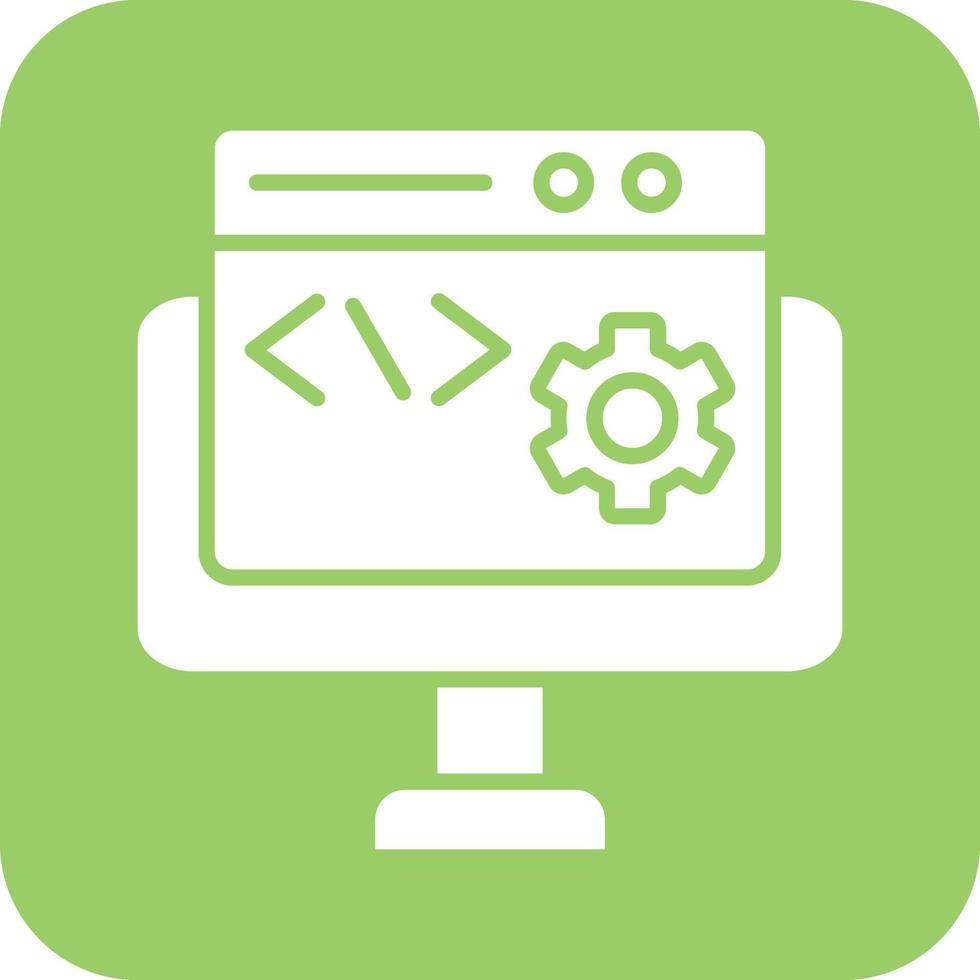 Code Settings Icon Vetor Style vector