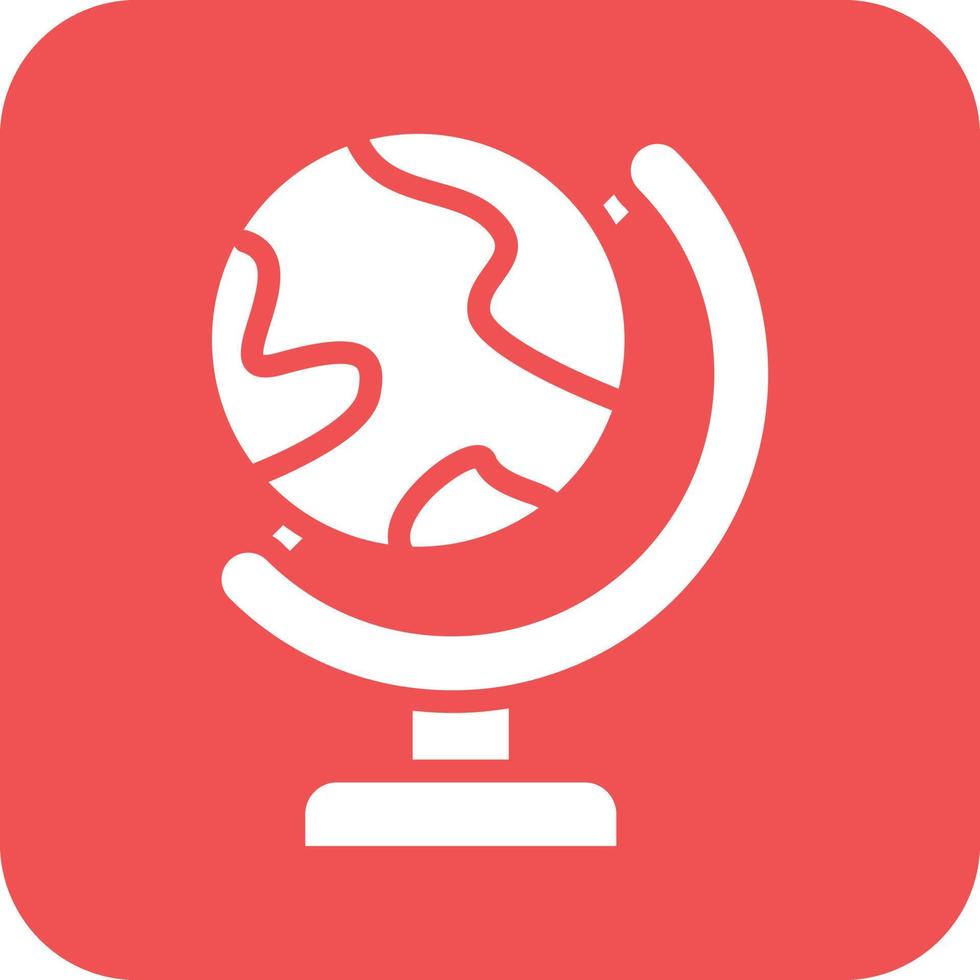 Globe Stand Vector Icon Design