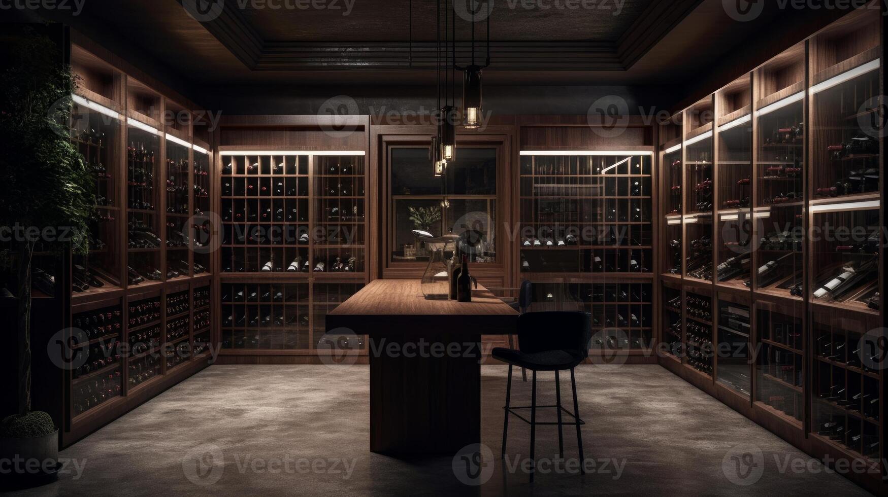 A photo realistic highly detailed visualization of room's interior