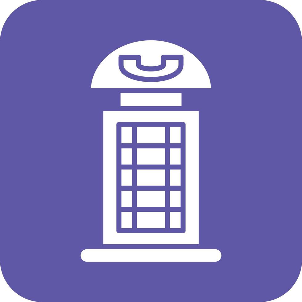 Phone Booth Vector Icon Design