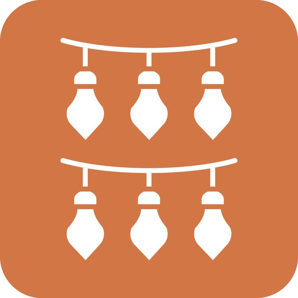 New Year Lights Vector Icon Design