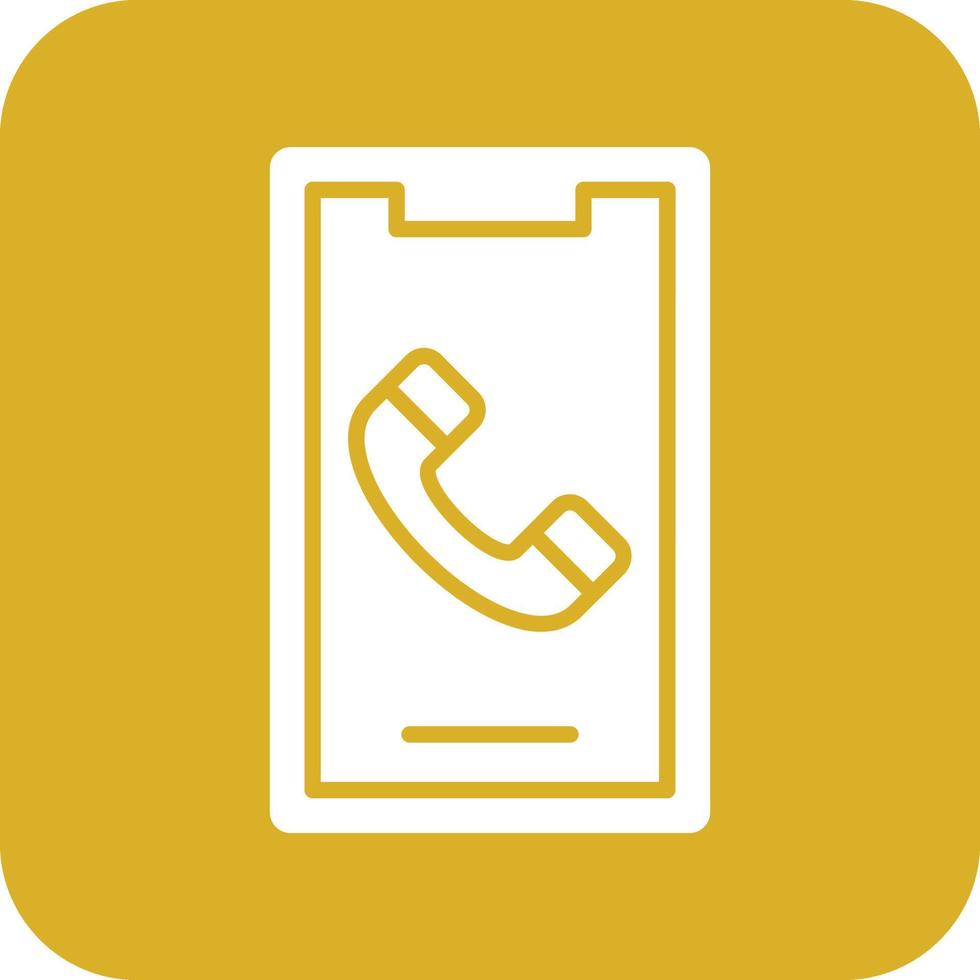 Mobile Call Vector Icon Design