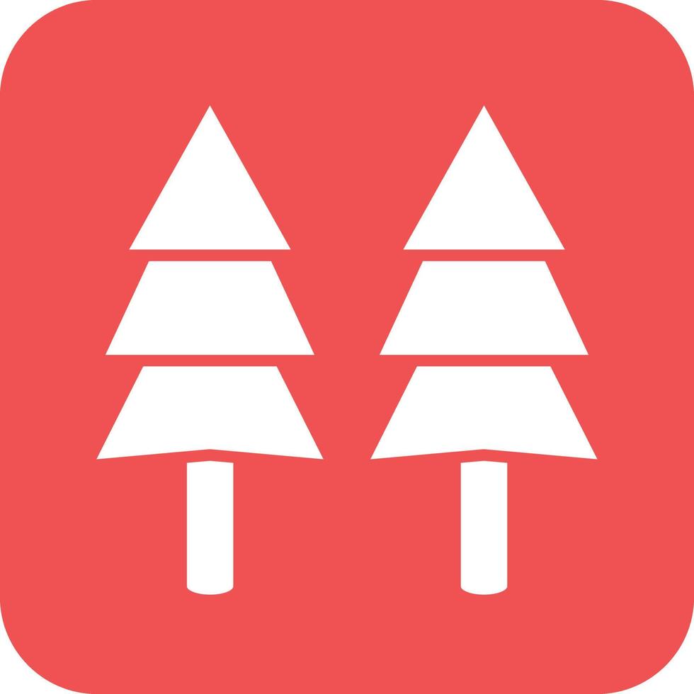 Pine Tree Icon Vetor Style vector