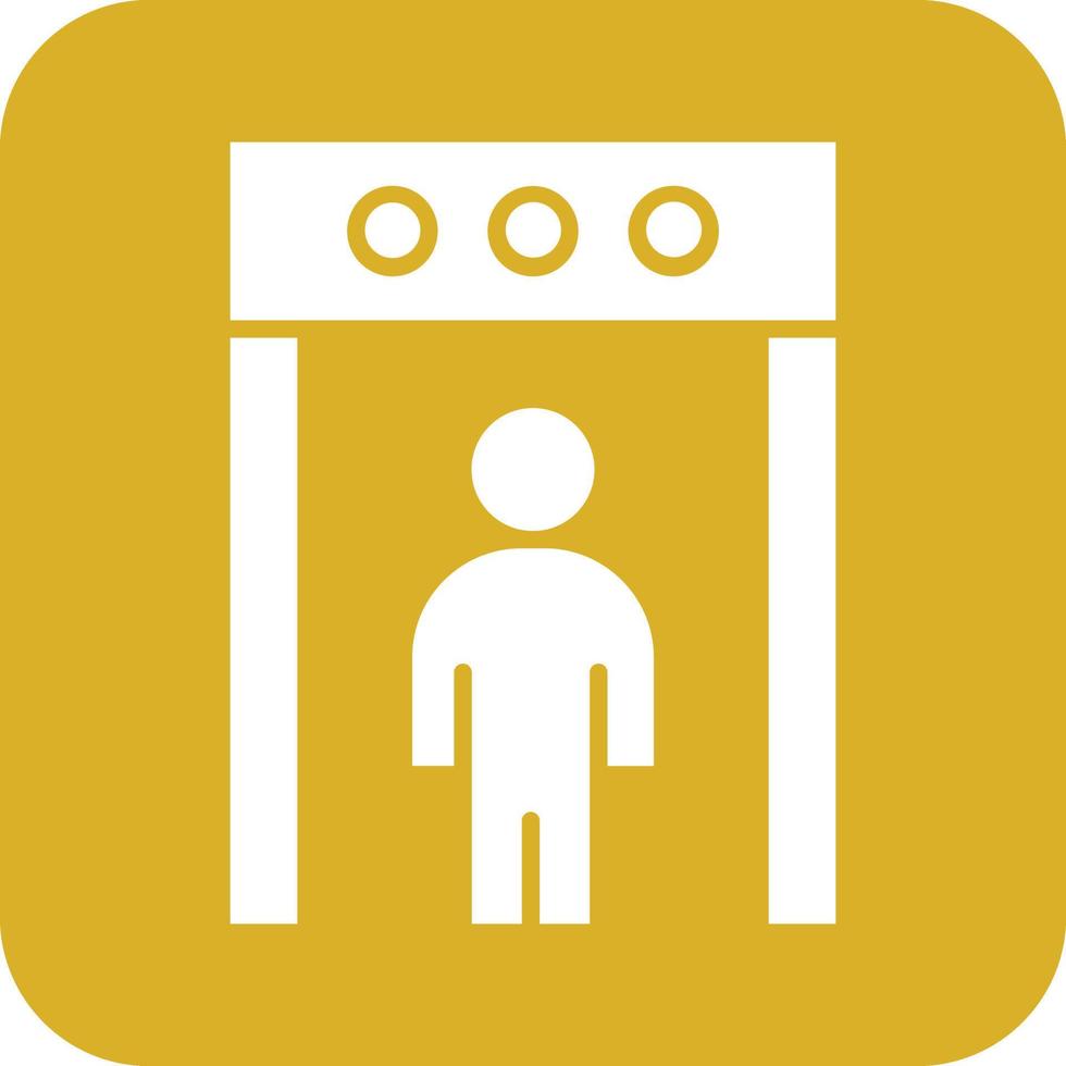 Body Scanner Icon Vetor Style vector